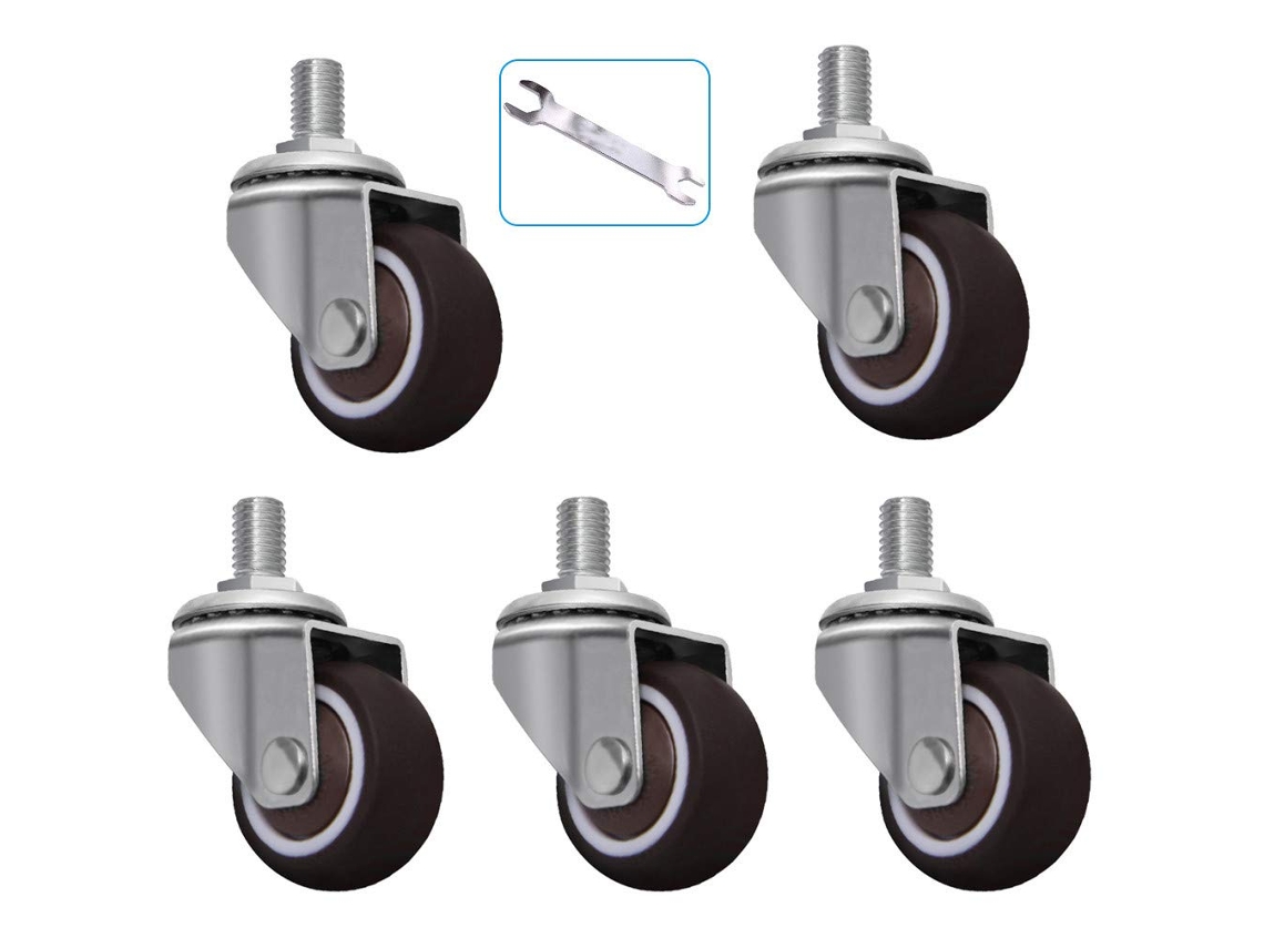 Ruedas Goma 38 Mm 50 Mm Giratorias Para Muebles Ideal Para Uso