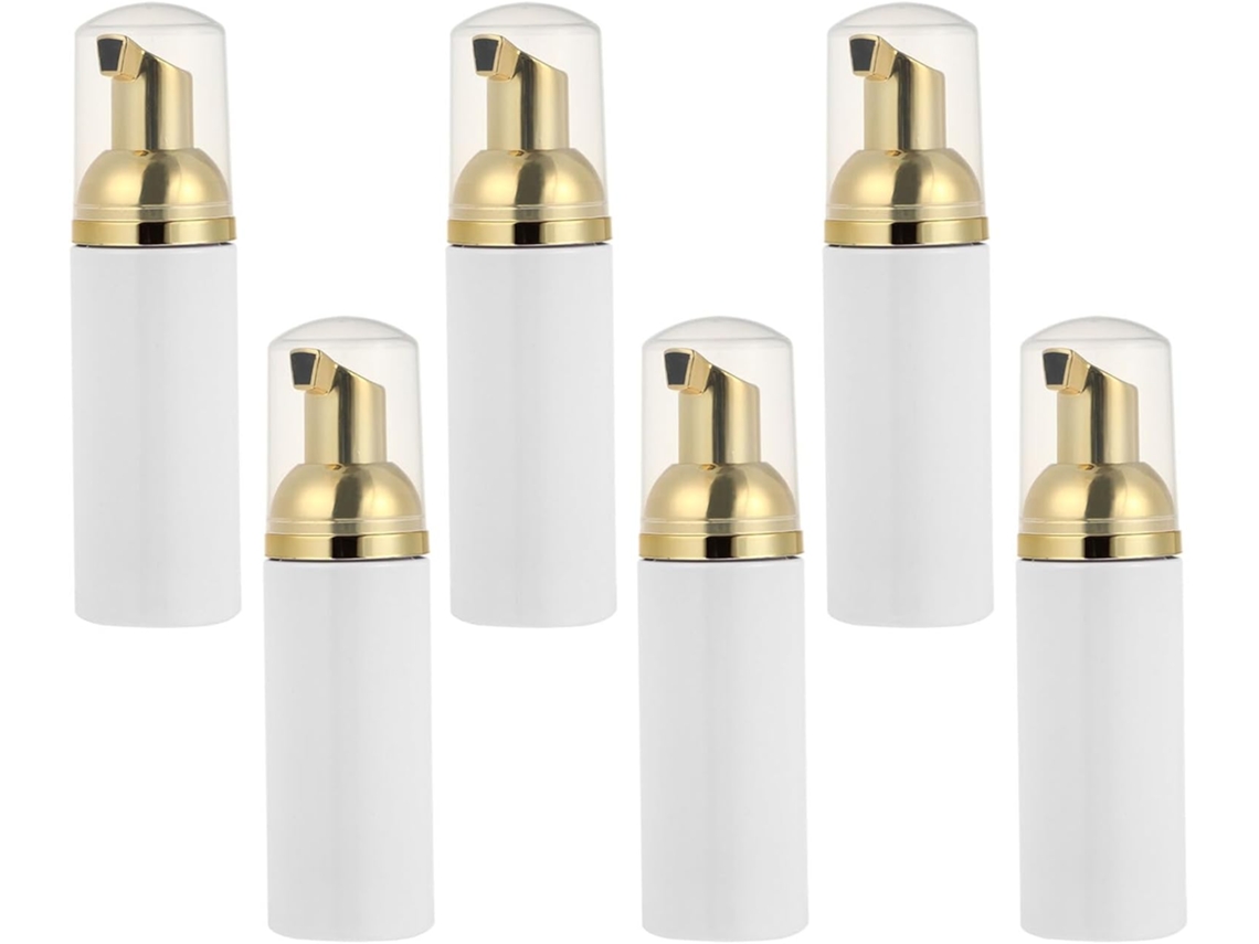 Juego de 6 botellas de plástico vacías para espuma, recargables e ideales para la fabricación de espuma.