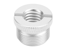 Adaptador De Rosca Para Soporte De Micrófono 3/8 Pulgada Hembra A 5/8 Pulgada Macho Plata F19b