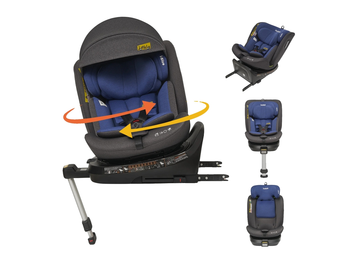 Asiento de seguridad para niños, instalación Isofix, cinturón de seguridad de cinco puntos, color azul OEM