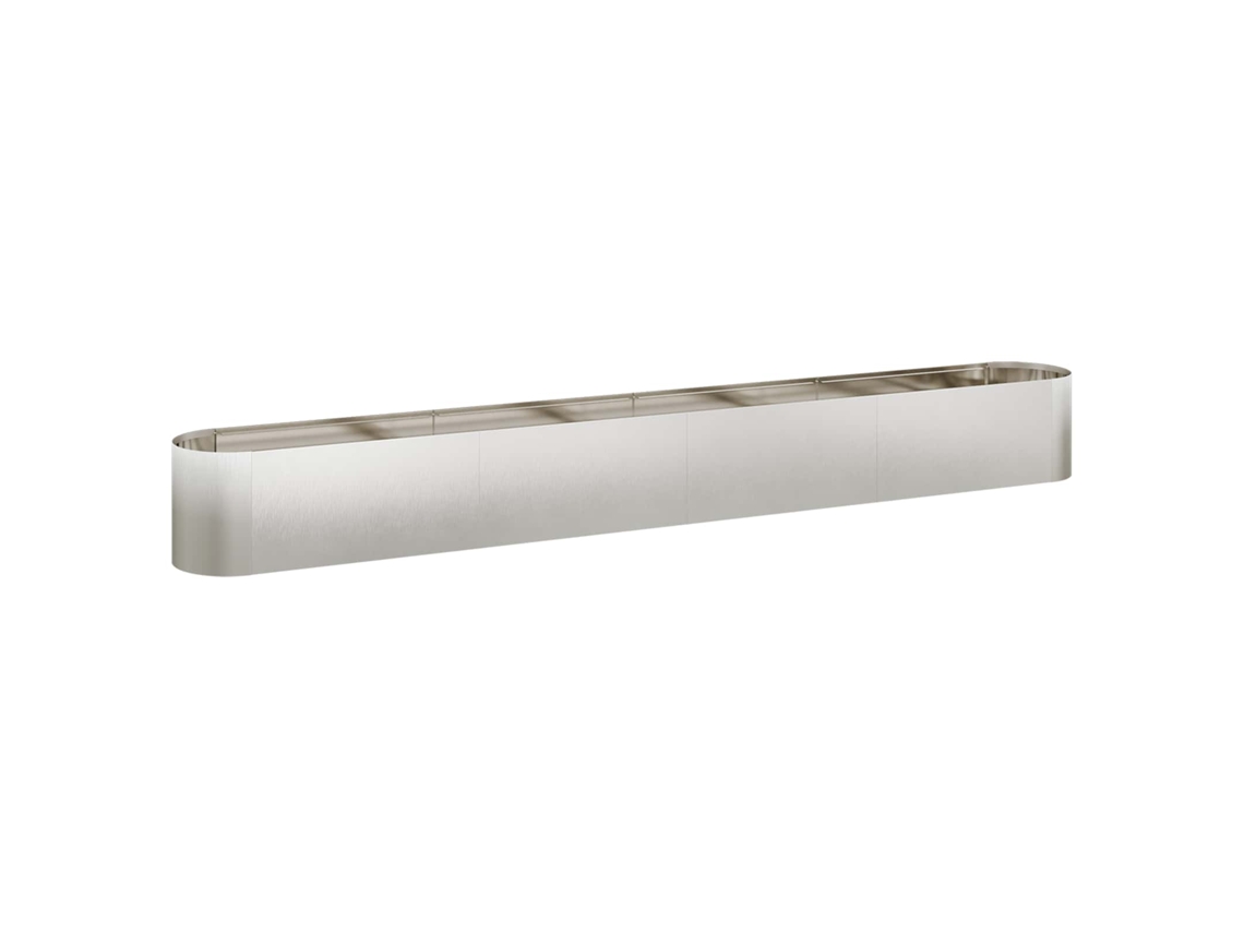 Vidaxl Cama De Jardín Elevada Acero Inoxidable 360 X 40 X 40 Cm