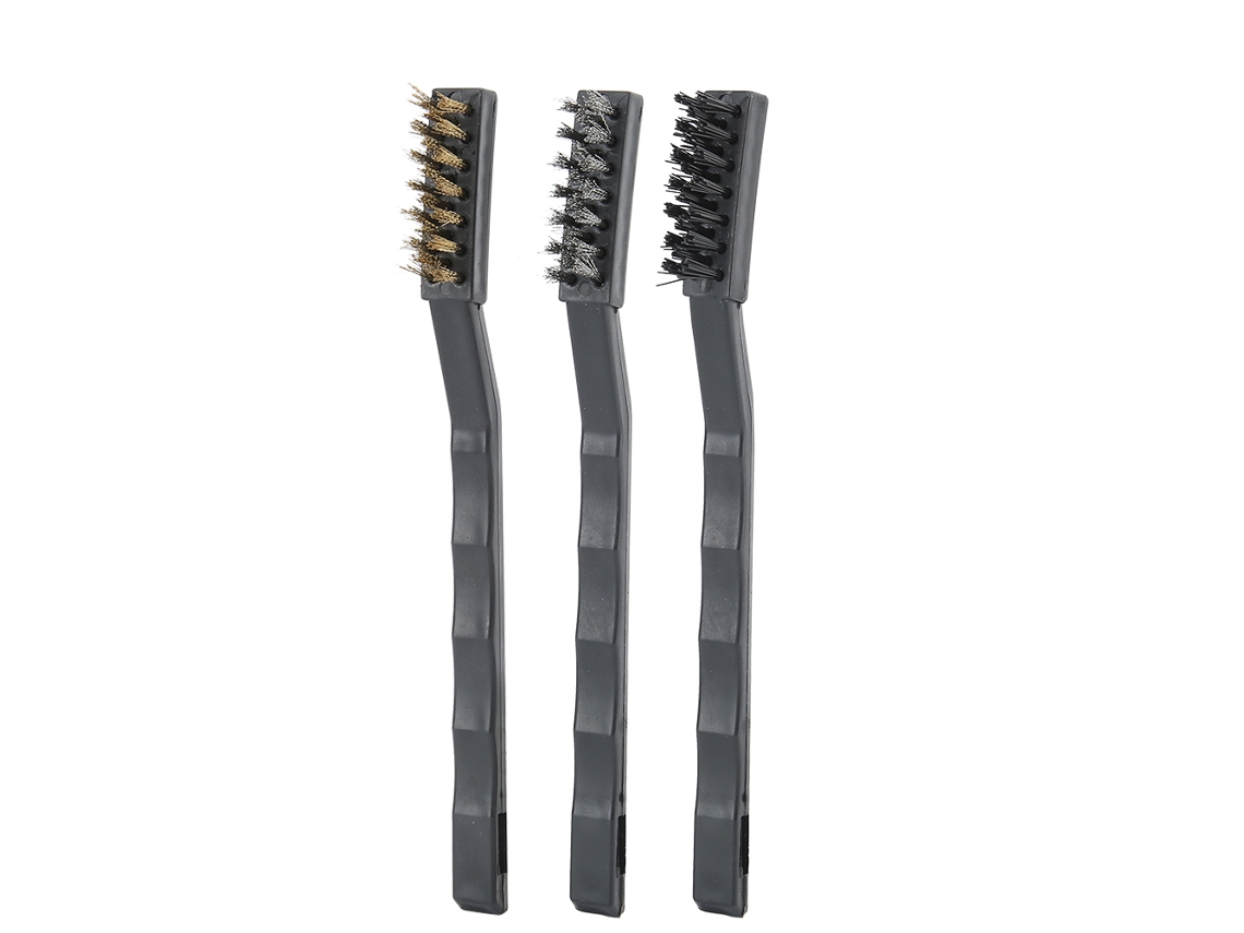 3 Pcs Cepillo De Limpieza Para Impresora 3d Cepillo De Latón Acero Nylon Para Boquilla Cama Caliente