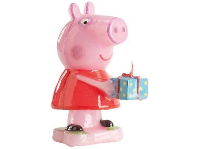 Dekora Vela Cumpleaños peppa pig con un regalo 3d pablo lopez arroyo