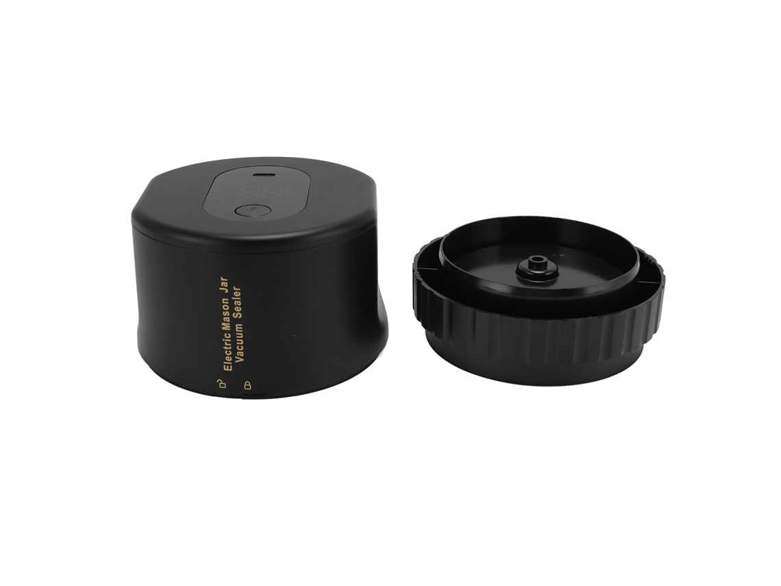 Kit De Sellado Al Vacío Eléctrico Para Frascos Con 10 Tapas De Boca Ancha Y Regular, Batería De 2000 Mah.
