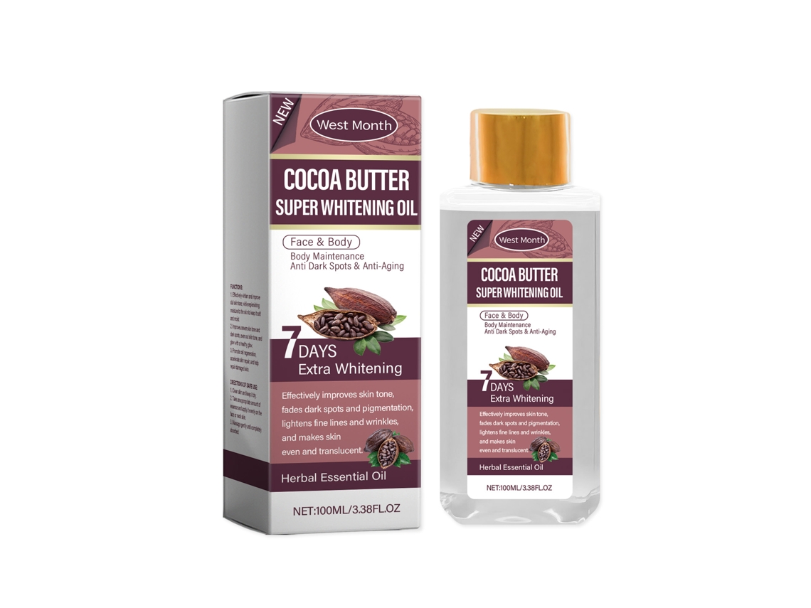 Aceite corporal aclarante de cacao