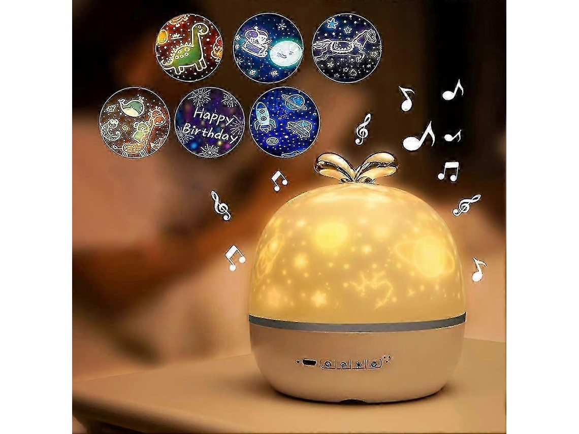 Proyector de luz nocturna para bebés, lámpara proyector de luz nocturna LED para bebés y niños. Rosewell