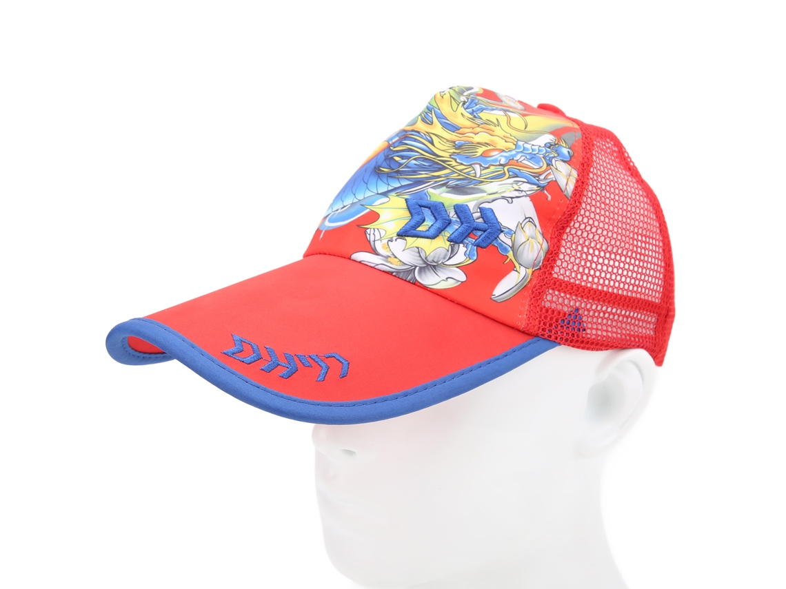 Danu26-gorra De Pesca Ajustable De Poliéster Y Nylon Transpirable Antisudor Para Deportes Al Aire Libre Rojo
