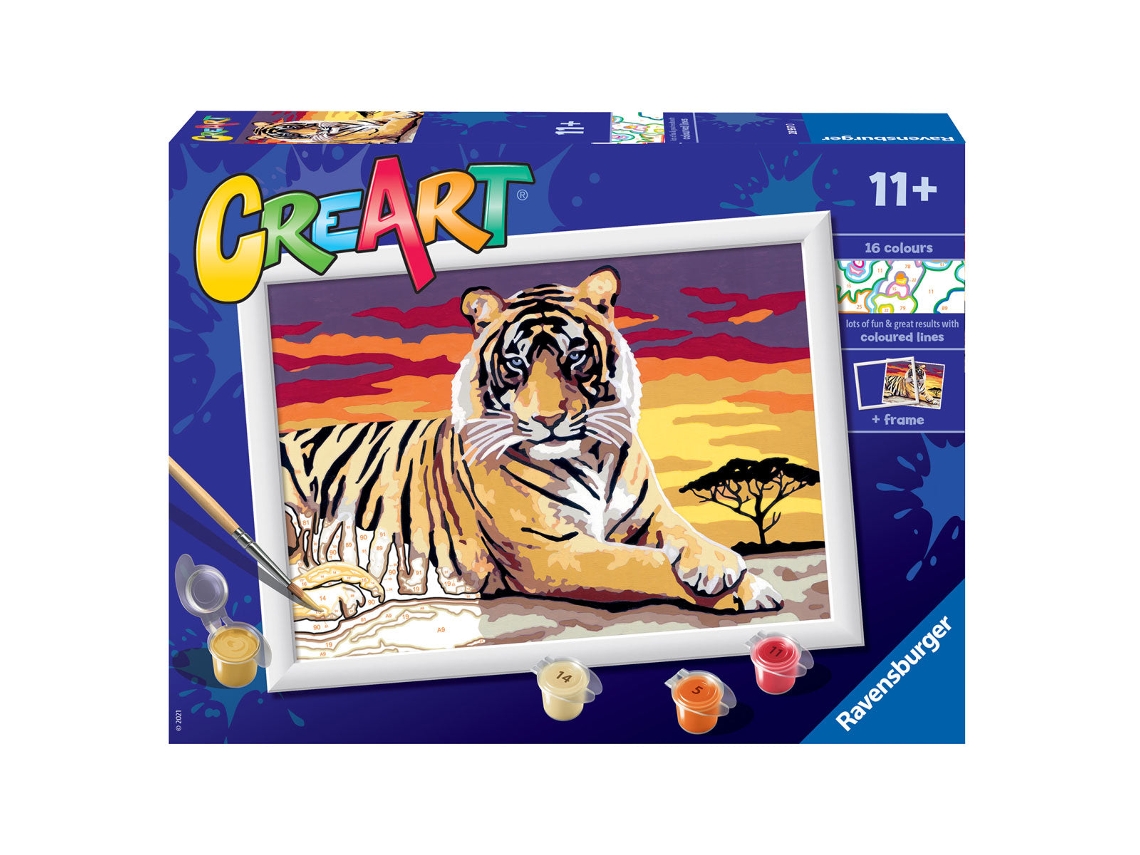 Ravensburger Pintar por Números Majestuoso Tigre