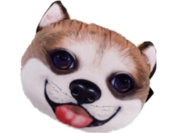 Almohada Para Coche Con Cabeza De Corgi En 3d, Cojín De Soporte Para El Cuello Suave Y Acolchado