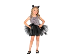 Disfraz de Niña WIDMANN leopardo con tutú y pajarita (Tam.: 3-4 anos)