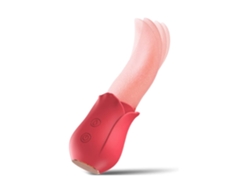 Rose Toy Rose Estimulador Sexual para Mujeres Clítoris Gspot Lamer Lengua Vibrador Pezón Masajeador Rojo YEMAESRE