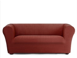 Funda de Sofá 2 Plazas EYSA Chester/Klippan Premium Jaz Tejido Multielástico (180 x 110 x 100 cm - Poliéster y Algodón - Caldera)