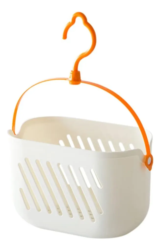 Cesta colgante de plástico, cesta de ducha, cesta de cocina portátil, vayotoy