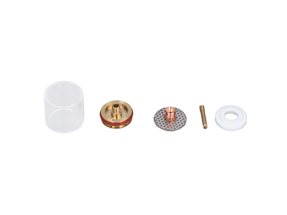 Kit De 5 Piezas Para Antorcha Tig: Copas De Latón Y Vidrio, Colectores Y Boquillas Para Pistola De Soldadura De Argón Wp-20/25