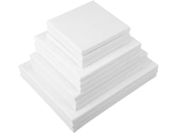 12 Paneles De Lienzo De Algodón En Blanco Para Artistas: Prácticos Y Portátiles.