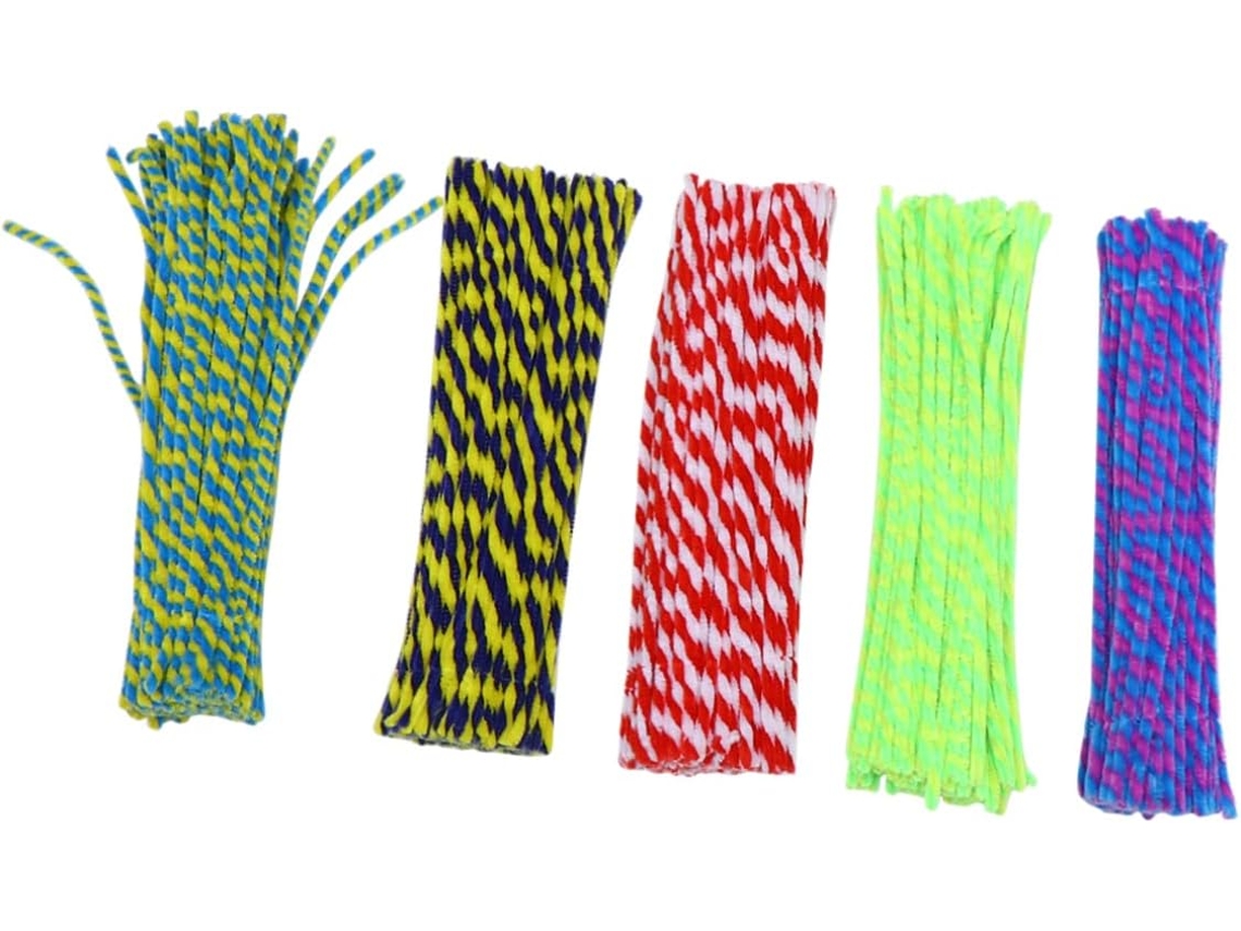 Kit Creativo De Bricolaje Con 500 Limpiapipas De Chenilla De Dos Tonos Y Colores.