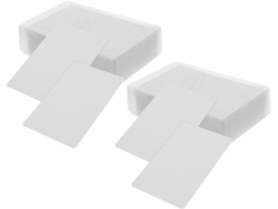 Paquete De 200 Tarjetas De Visita De Aluminio En Blanco, De 0,21 Mm, Con Grabado De Nombre Para Sublimación.