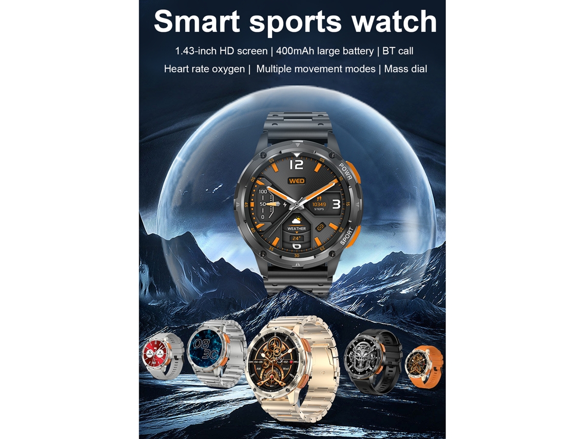 Reloj Inteligente Ak59, Monitor De Salud Con Pantalla Táctil Ip67, Rastreador De Actividad Física Amloed, Compatible Con Android E Ios.