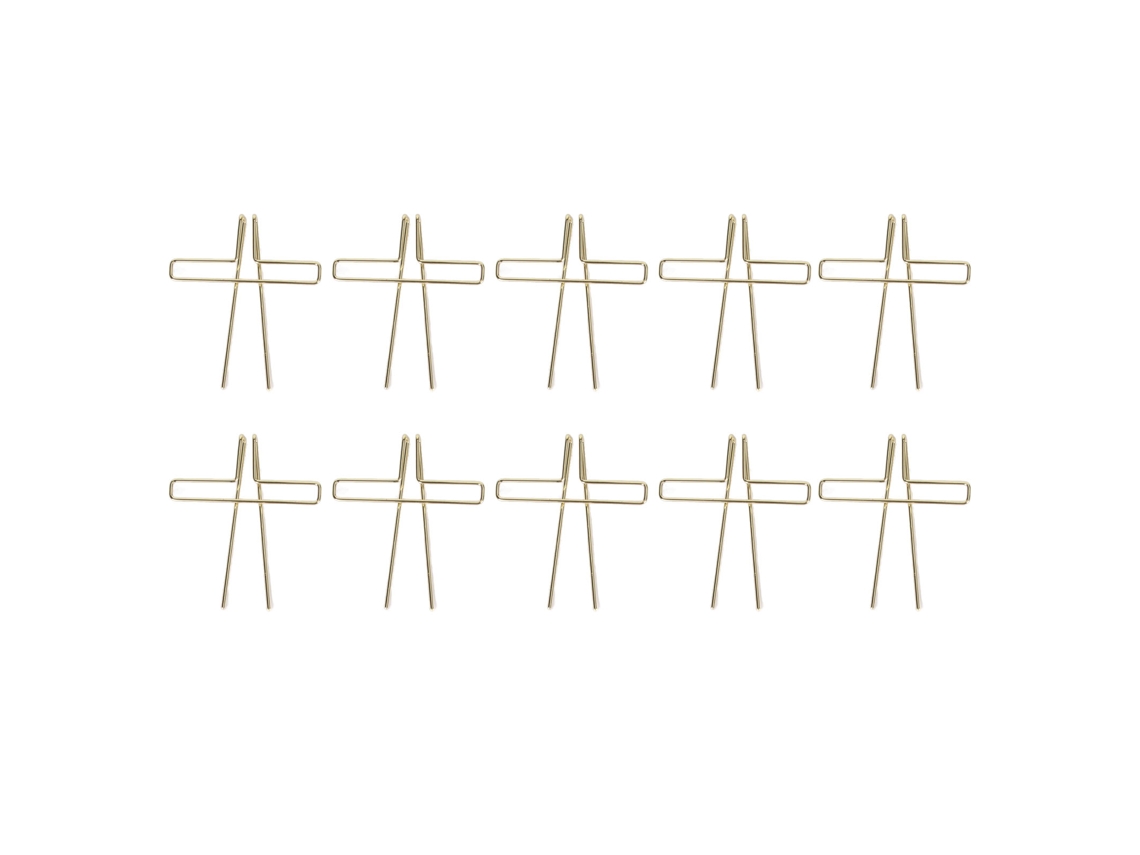10 Clip De Papel Metal Clips Para Oficina Y Diario 88mm Para Organizar Documentos Y Notas