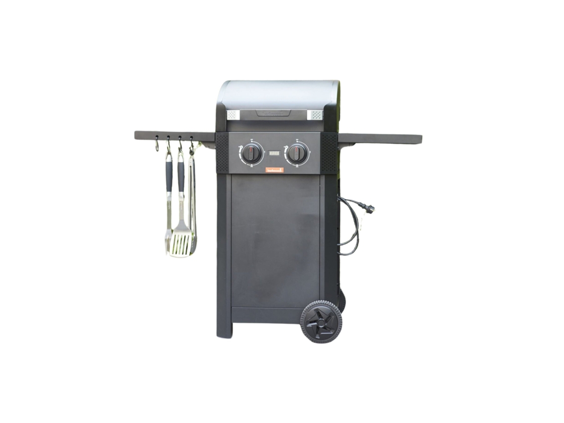Barbacoa Eléctrica BARBECOOK E-Luca (121,4 x 60,3 x 112,3 cm - Negra)