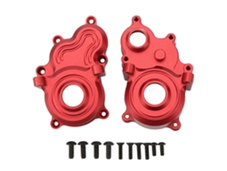 Ymsl Cubierta De Caja De Engranajes De Aluminio Para Rc Car Traxxas E Revo Vxl 2.0 1/10, Cubierta De Caja De Olas Rc Metalica Rojo Hxl