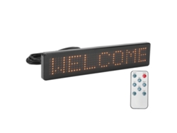 Panel Led Matriz Programable Con Control Remoto Para Tiendas Coches Bares Hoteles Z741y Amarillo