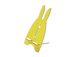 Soporte Para Teléfono (colocación Diy) Creativo Soporte Para Teléfono De Madera Diy Linda Base Para Teléfono Con Forma De Conejo (amarillo)