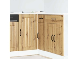 Mueble Bajo De Cocina Lucca Madera Artesanal De Roble