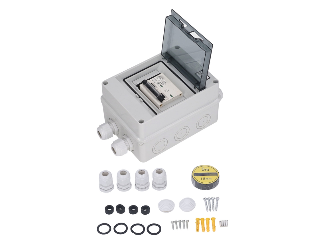 Disyuntor Miniatura De Cc De 2 Polos Y 10 A, 1000 V, Con Interruptor De Desconexión Ip65 Para Sistemas Fotovoltaicos Solares.