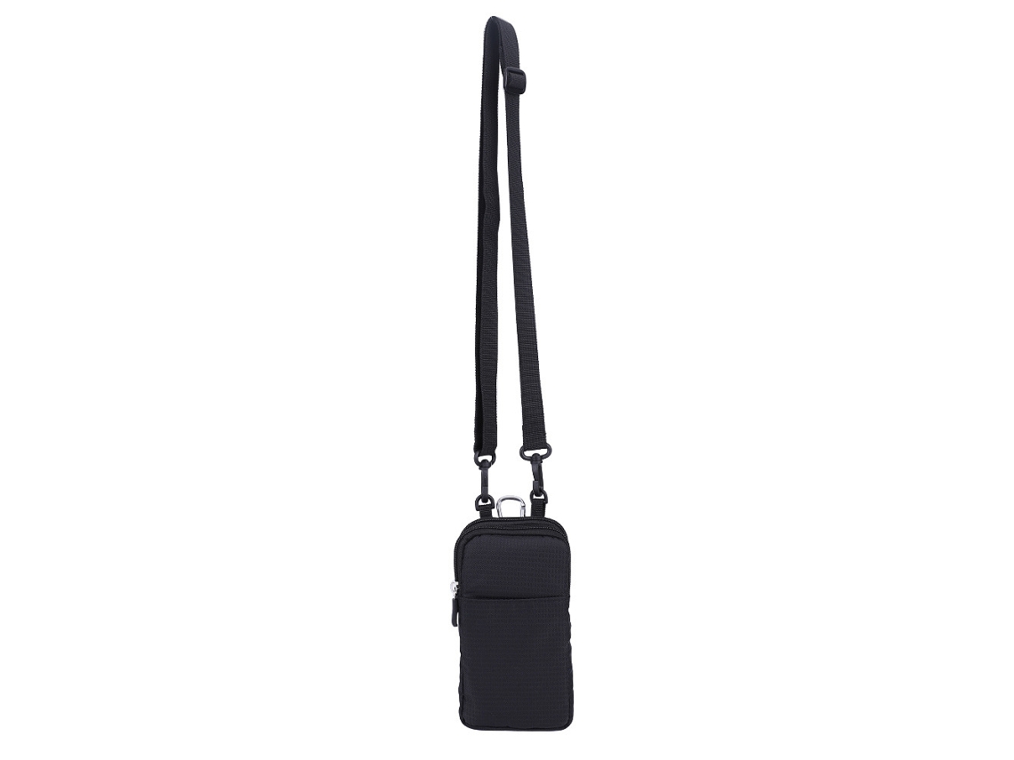 Bolsa Para Móvil Con Hebilla Para La Cintura, Bandolera, Multifuncional, Cuadros, Doble Compartimento, Cremallera