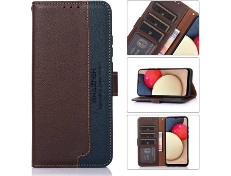 Carcasa Motorola Moto G71 5G HFS-HOUSE Cartera Cuero Pu Marrón