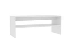 Maison Exclusive - Mesa De Centro De Madera Contrachapada Blanco 100x40x40 Cm