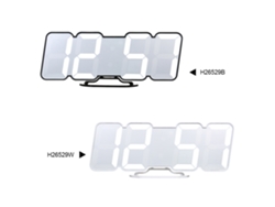 Reloj Despertador Digital Inalámbrico Con Led Rgb, Control Remoto, Monitor De Humedad Y Temporizador De Cuenta Regresiva - Blanco