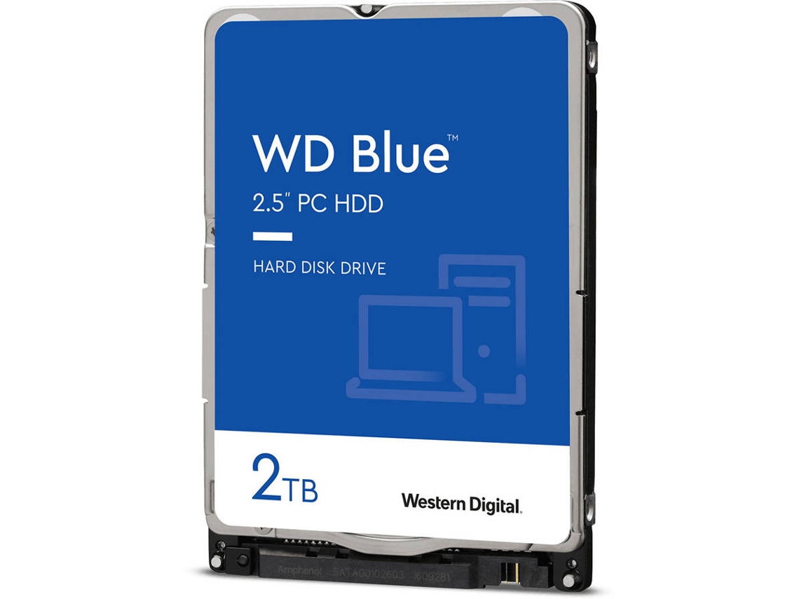 Disco HDD Interno WESTERN DIGITAL BLUE 2 TB (2 TB - SATA - 5400 RPM)