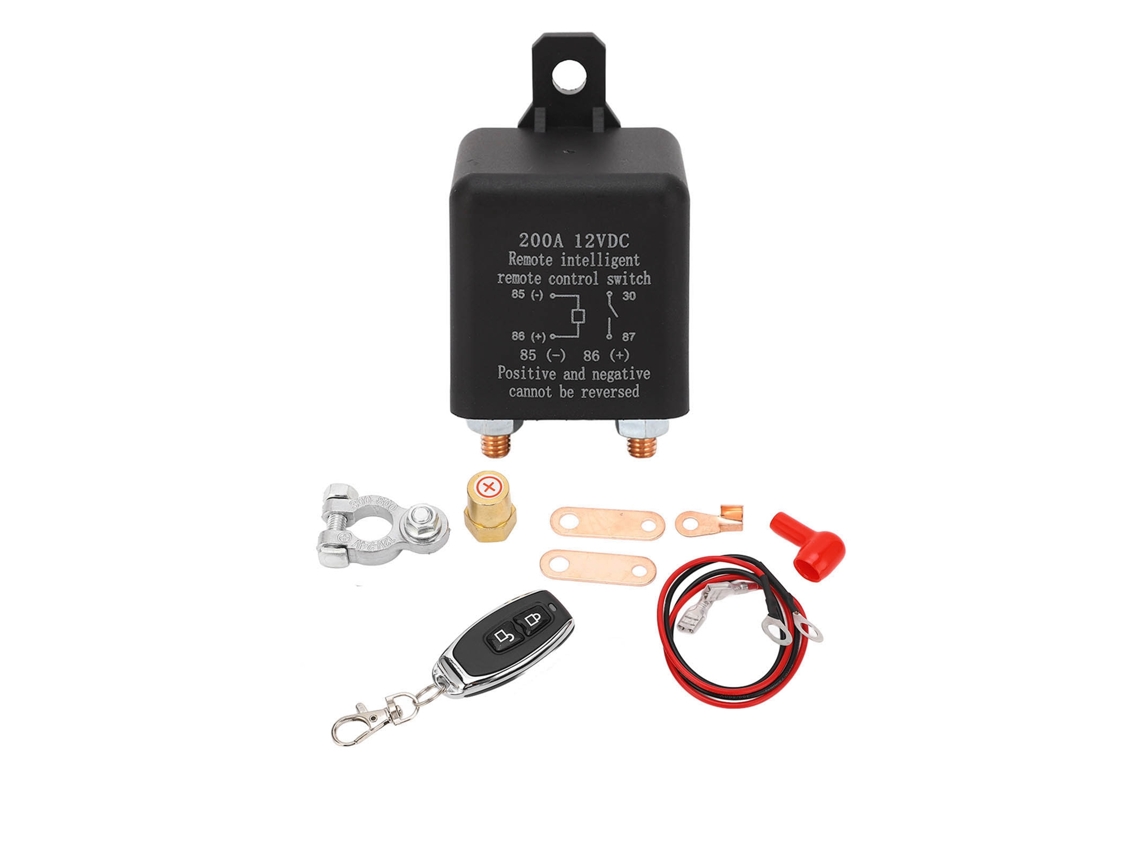2026velora-Interruptor de desconexión remota de batería 12v 200a para aislador inalámbrico automático doble de automóvil