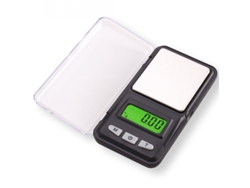 Mini báscula digital de bolsillo de alta precisión para joyería con pantalla LCD retroiluminada, 100 g/0,01 g Gertiz