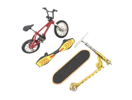 Juguete de Patineta de Dedo de Bicicleta - Patineta, Tabla de Vitalidad Y Juego de Scooter Rojo