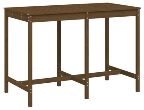 Mesa De Jardín VIDAXL Marrón Madera (159.5x82.5x110 cm)