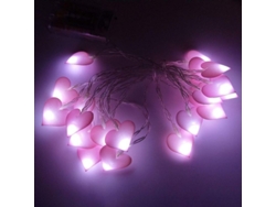 Guirnalda De Luces Con Forma De Corazón Y 20 Led Para El Dormitorio.