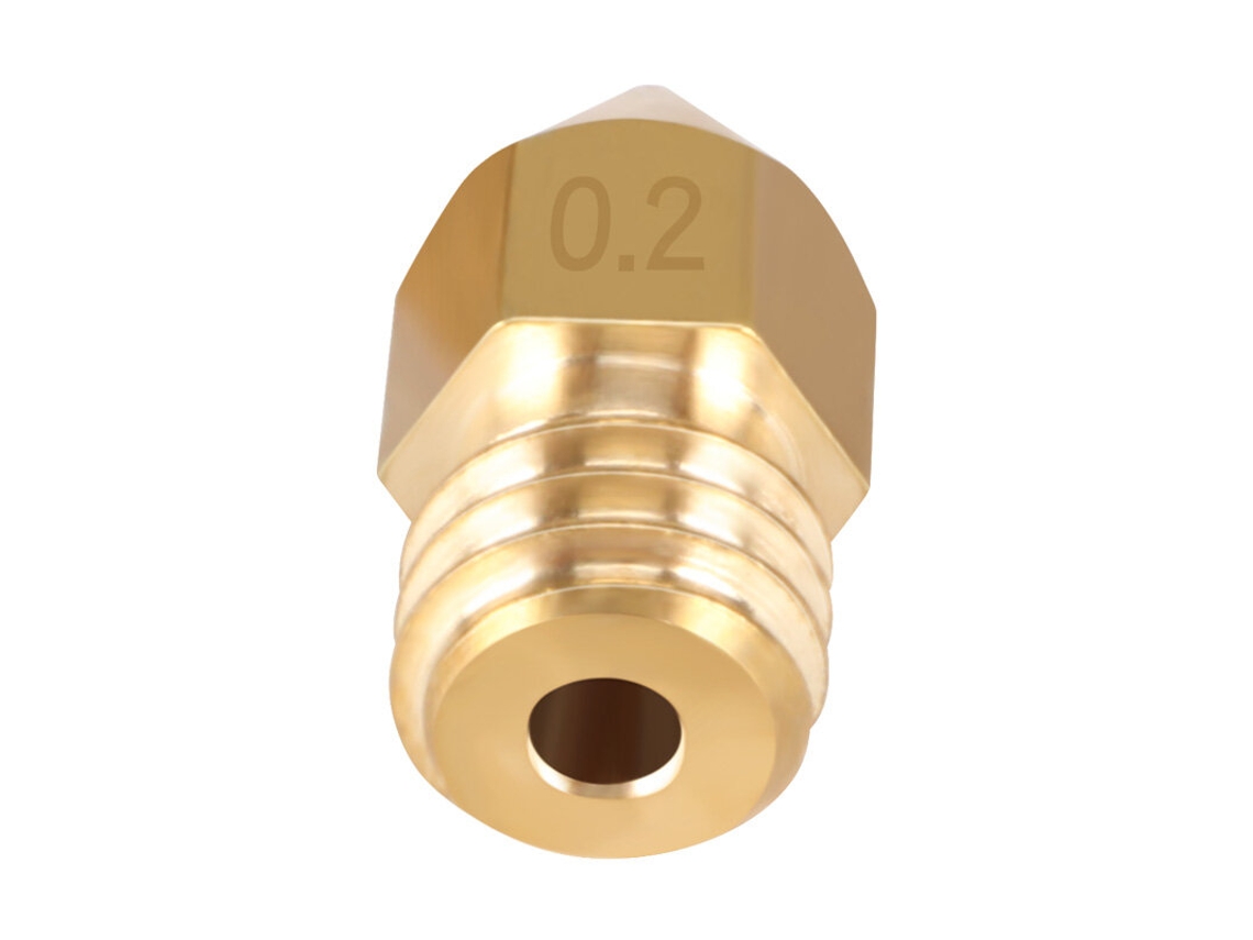 Boquilla KINGROON MK8 de 0,2 mm para impresora 3D, extrusora con tornillo M6, boquilla de latón de 1,75 mm y 3 mm para filamento MDUG