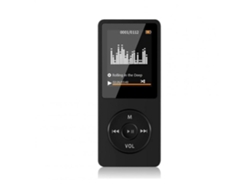 Reproductor MP3 Bluetooth portátil negro con MP4 y radio FM Stelasplen