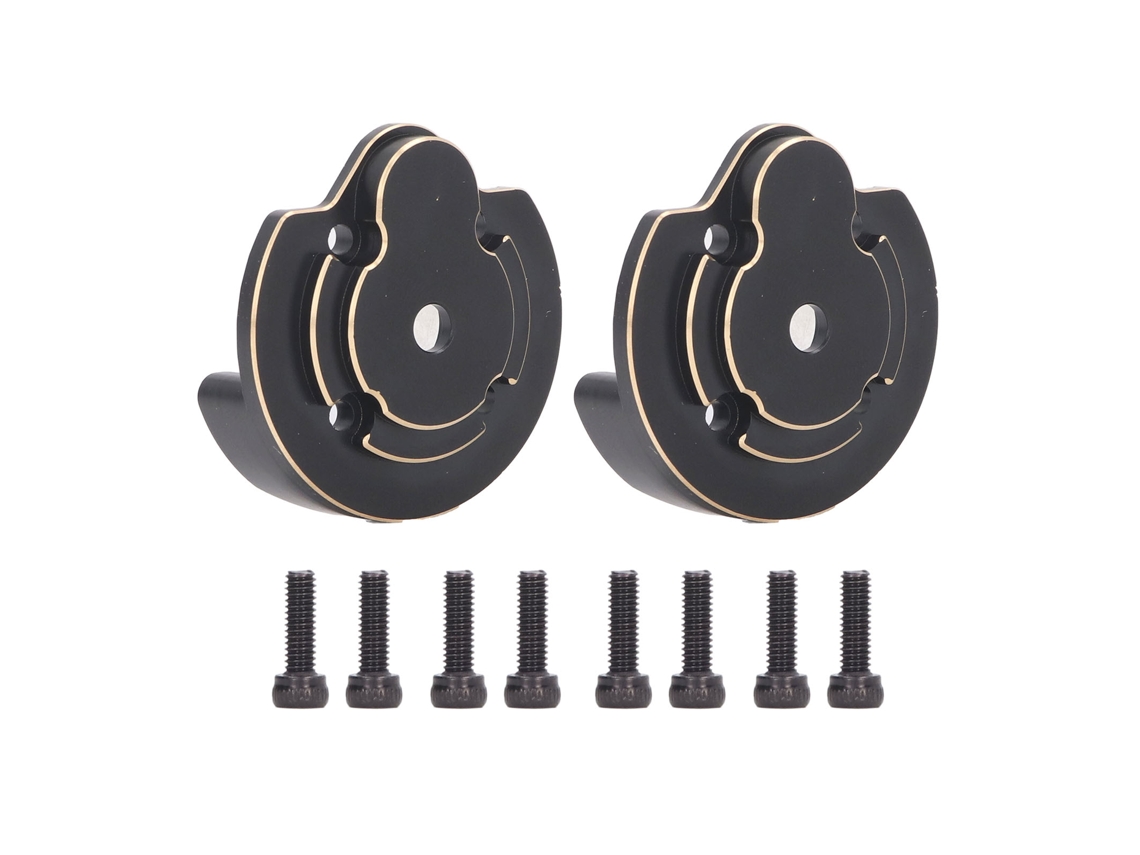 2 Piezas De Contrapesos De Latón Para Cubiertas De Portal Externo Para Coche Rc De Escalada Axial 1/18 Utb18 Capra