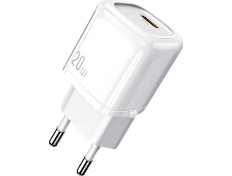 Cargador PHONESHIELD Fast Charge PD 3.0 para iPhone 12 Mini (Tipo C - Blanco)