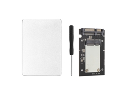 Carcaça Adaptador Ssd Liga De Alumínio 6gbps Msata Para Sata3.0 Ultra Fina Compatível Com Windows Linux Os X