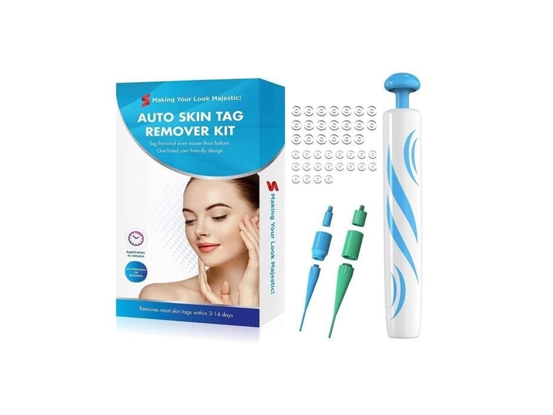 Kit 2 en 1 para la eliminación de crecimientos cutáneos. Dispositivo automático para la eliminación de crecimientos cutáneos.