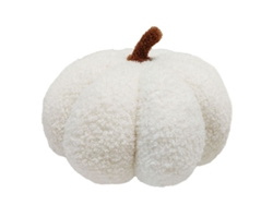 2026-almohada De Calabaza De Peluche Suave, Decorativa Para Sofá Habitación, 20cm Blanco