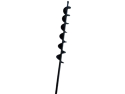 MEOIRUERY Broca helicoidal negra para plantación en jardín, 50 mm × 450 mm
