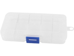 Caja De Almacenamiento De Plástico Transparente De 10 Compartimentos Para Tornillos Y Piezas