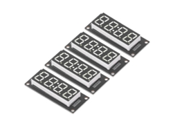 2026as-4 Set Módulo De Display Led De 4 Dígitos Tubo Digital 7 Segmentos Reloj Tm1637 0.56in Blanco Mra041b