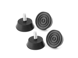 2026-pies De Mueble Ajustables De Goma, 4 Piezas, Tornillos Galvanizados, Diámetro 32mm, Antideslizantes Y Protector De Suelos